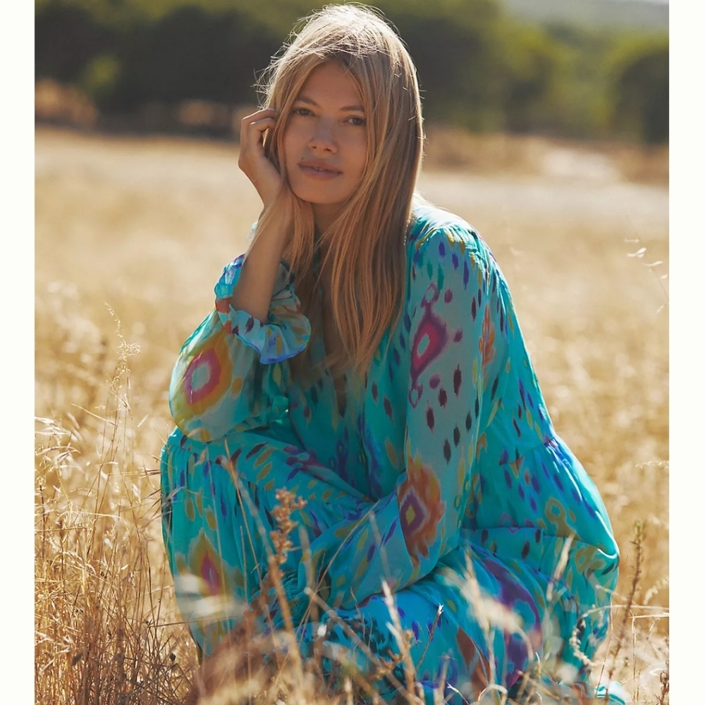 Anthropologie Serenade Maxi Dress new condition size Xs - Picture 3 of 7